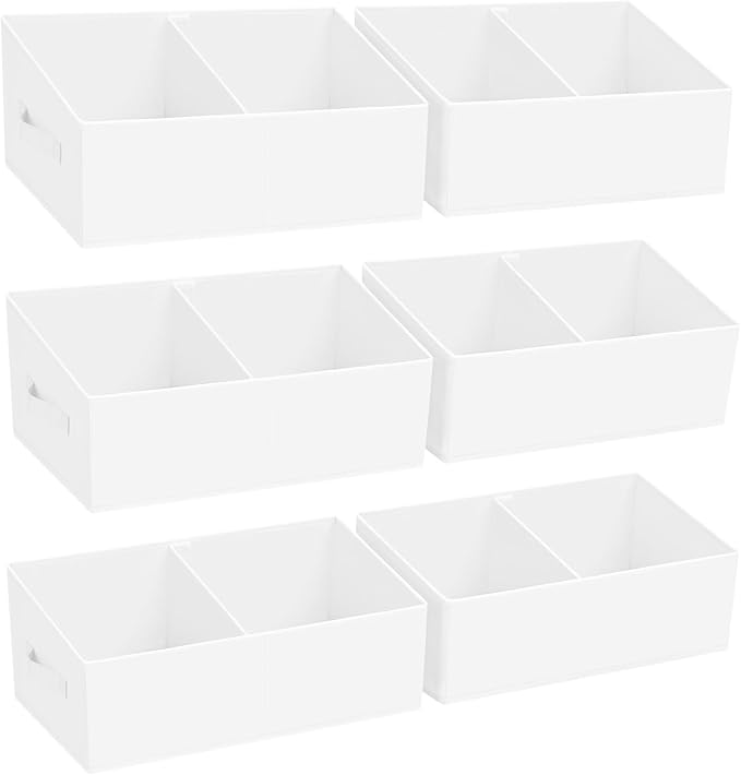 DIMJ Large Closet Shelf Organizer Bins 6 Packs by DiMJ