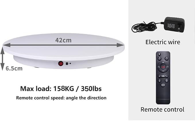 JAYEGT Motorized Rotating Display Stand, 350Lbs Load，360 Degree Electric - Image 7