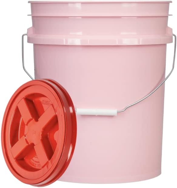 House Naturals 5 Gallon Pink Food Grade BPA Free Made in USA Bucket Pail - Image 2