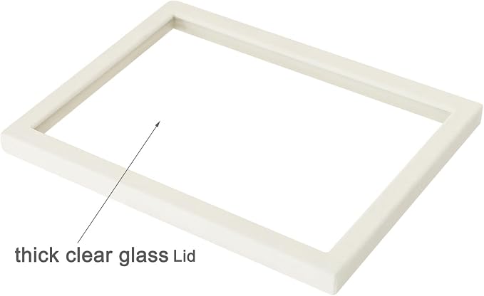 Coward 2Pcs Beige Velvet Glass Lid - Image 2