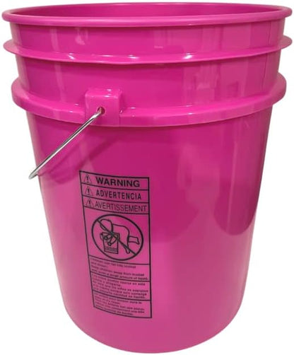 House Naturals 5 Gallon Pink Plastic Food Grade Made in USA Bucket - Image 2