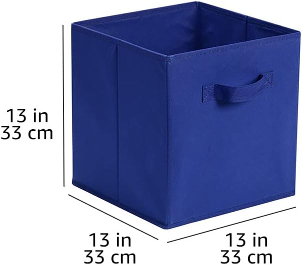 Amazon Basics Cube Organizer Storage Bins Handles, Collapsible Fabric - Image 5