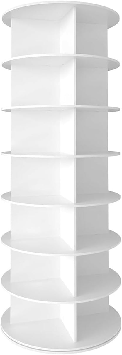 7 Tier Spinning Shoes Organizer Tower, Space-Saving 360° Revolving Shoe Rack by Unknown