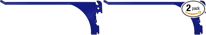 Wall Control Pegboard 9in Reach Extended Slotted Hook Pair by Wall+Control
