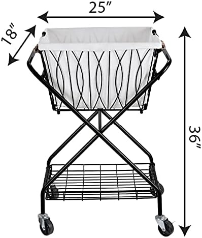 Artesa Verona Collapsible Laundry Cart - Image 6