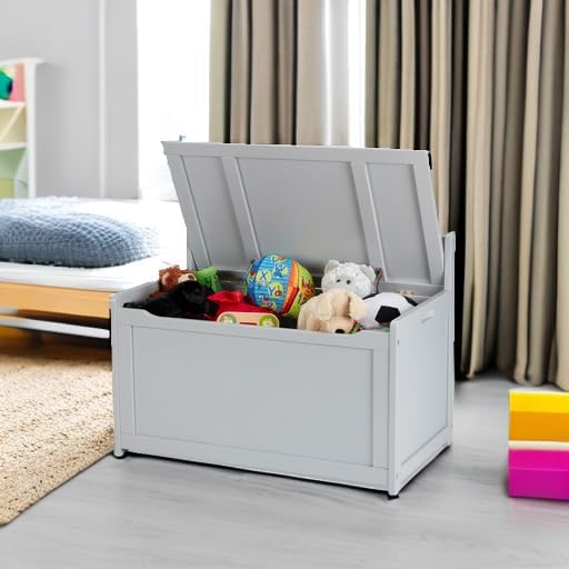 Melissa & Doug Toy Chest, Wooden Toy Storage Box - Image 5