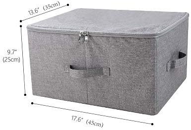 iwill CREATE PRO Pack of 3, 17.7 * 13.8 * 9.8" Stackable Folding Storage Baskets - Image 2