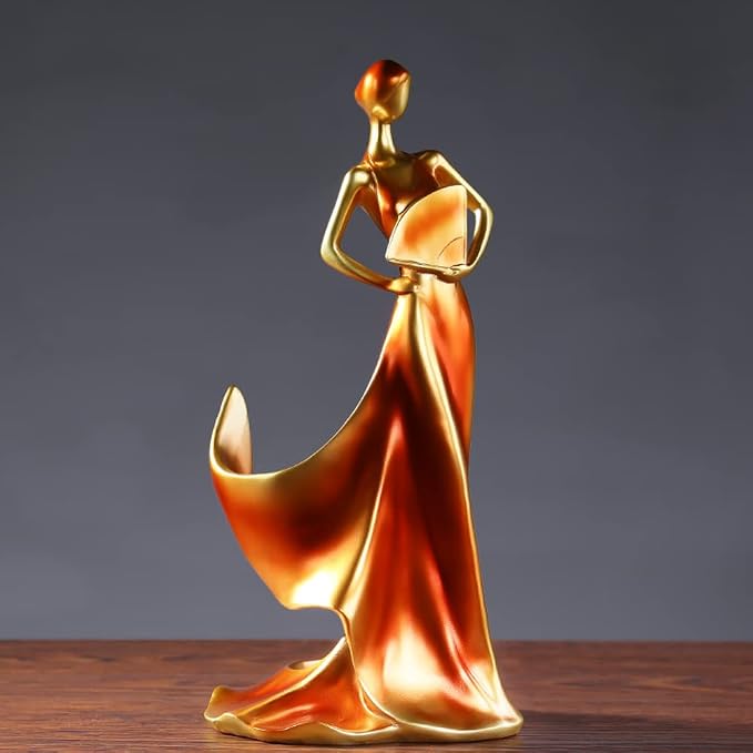 Artpaul Wine Bottle Holder Beauty Lady Statue Wine Bottle Stand Lady Wine Rack - Image 9