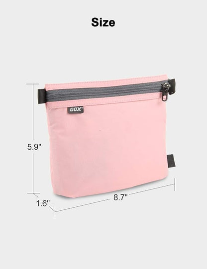 GOX Travel Toiletry Bag Carry On Zipper Pouch Cosmetic Kit Makeup Digital Bag - Image 2