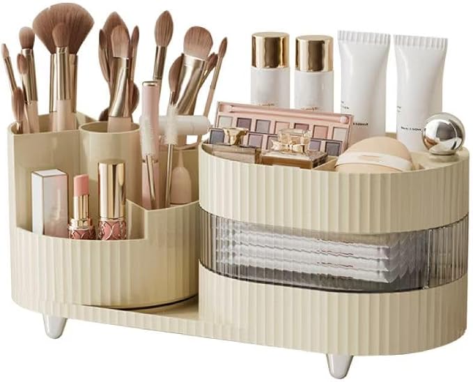 360° Rotating Cosmetic Organizer, 3-Layer Display Cabinet by Reflygen