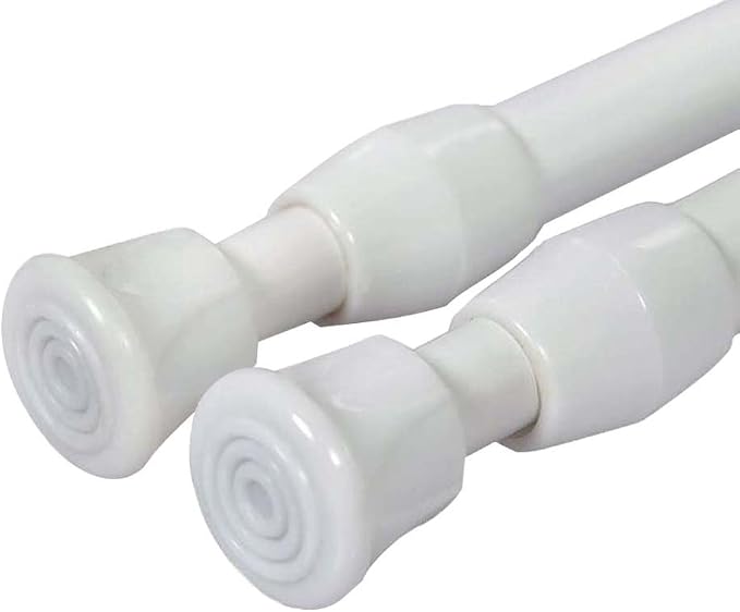 AIZESI Spring Tension Curtain Rods Short Tension Rod | Adjustable, No Drilling - Image 9