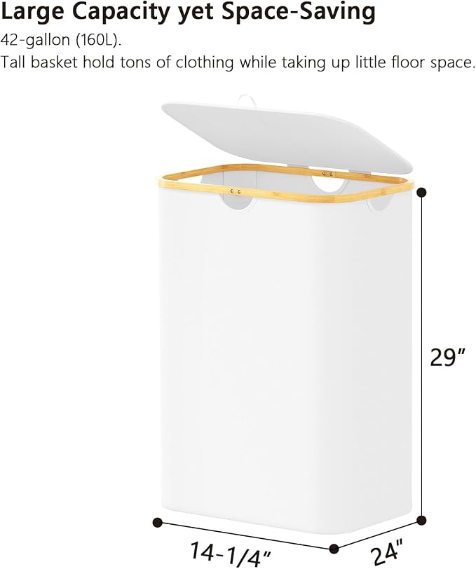 SpaceAid Double Laundry Hamper 2 Section - Image 5