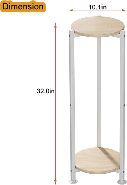 Plant Stand Indoor Corner Tall 2 Tier Metal Modern Flower Storage Plant Shelf - Image 6