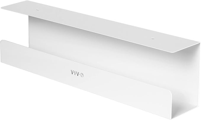 VIVO Under Desk 42 cm Cable Management Tray, Power Strip Holder, Cord Organizer by VIVO