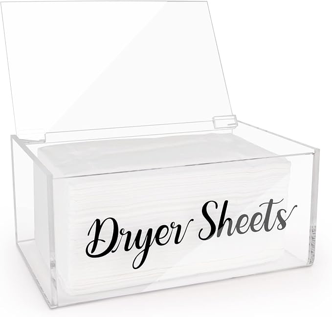 Acrylic Dryer Sheet Dispenser by Hxezoc