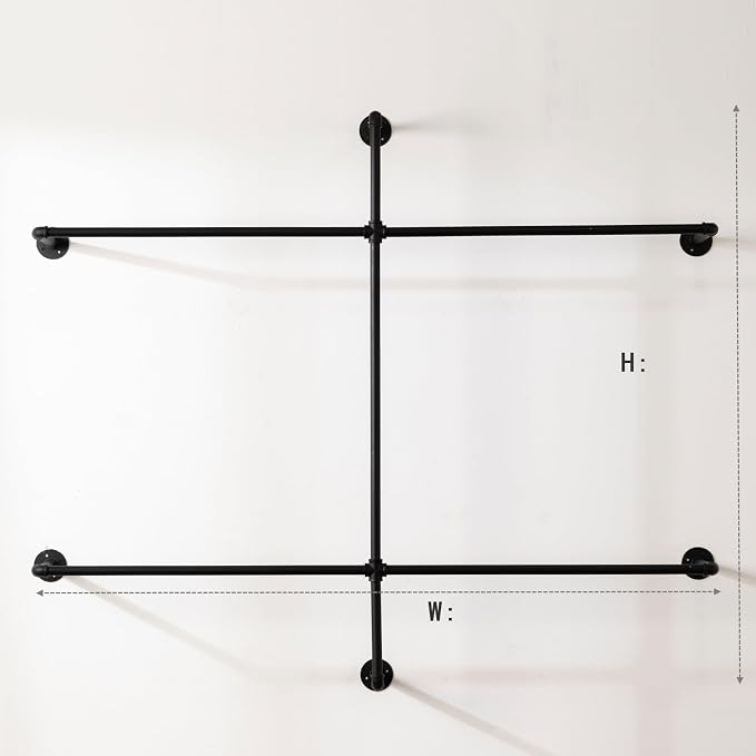 Industrial Pipe Clothing Rack - Image 3