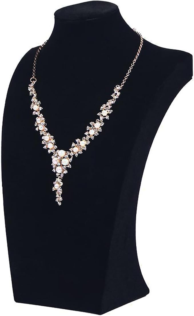 Necklace Bust Display Stand, Jewelry Necklace Organizer Rack by FocusOnJewelryDisplay