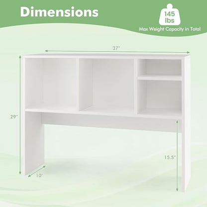 Tangkula Desktop Bookshelf, Countertop Storage Hutch - Image 3