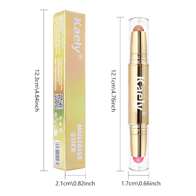 Kaely Contour Blush Multiuse Stick Makeup, Cream Bronzer Contouring Sticks - Image 6