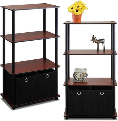 Furinno GO GREEN Storage Shelf Set of 2, 4-Tier Storage Rack - Image 3