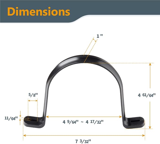 POWERTEC 70343 Hangers for 4" Dust Collection Hose, Pipes and Dust Collection - Image 2