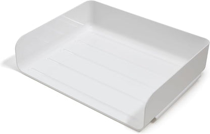 TRU RED Side‑Load Stackable Letter Tray, 12/Carton – High‑Volume Desktop Paper - Image 3
