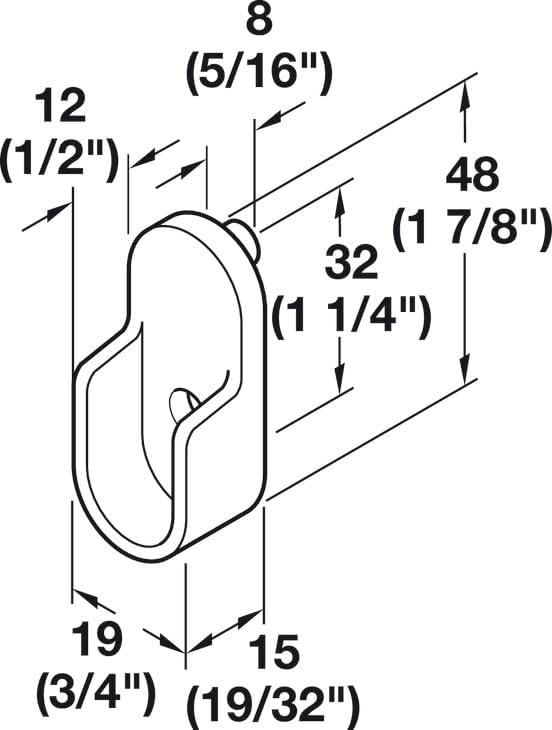 Chrome Oval Closet Rod with End Supports - Image 4