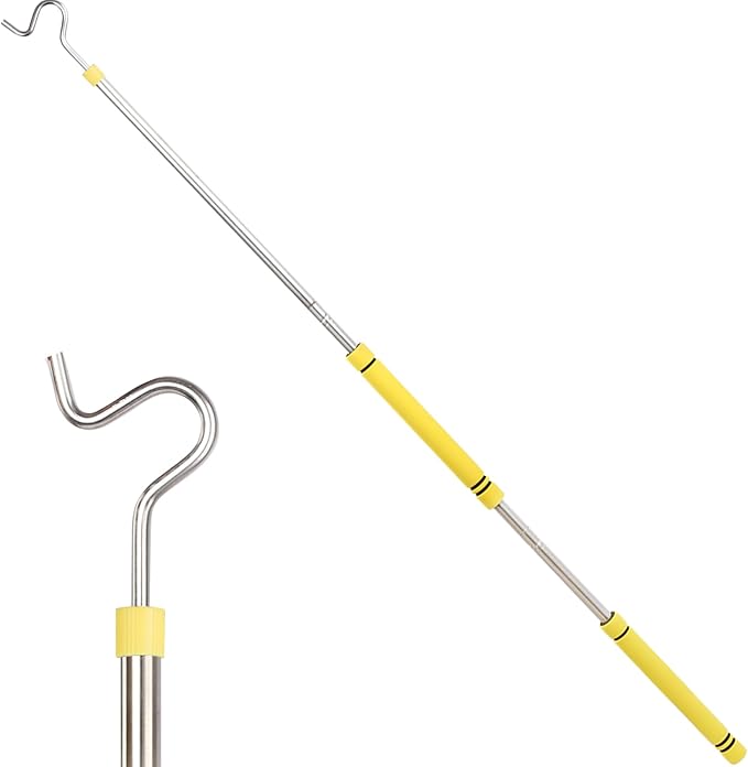 Clothes Hook Pole, Clothes Hanger Reaching Hook by Greeily
