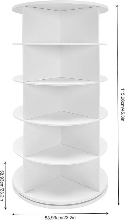 LYNICESHOP 5 Tier Rotating Shoe Rack 360° Freestanding Shoe Organizer | Holds - Image 3
