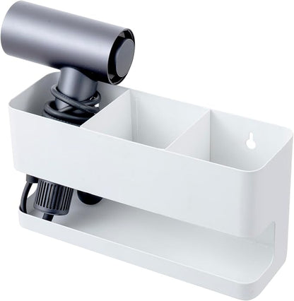 MyGift Hair Tool Organizer, 3-in-1 Metal Hair Dryer Holder, Wall Mounted Blow - Image 5