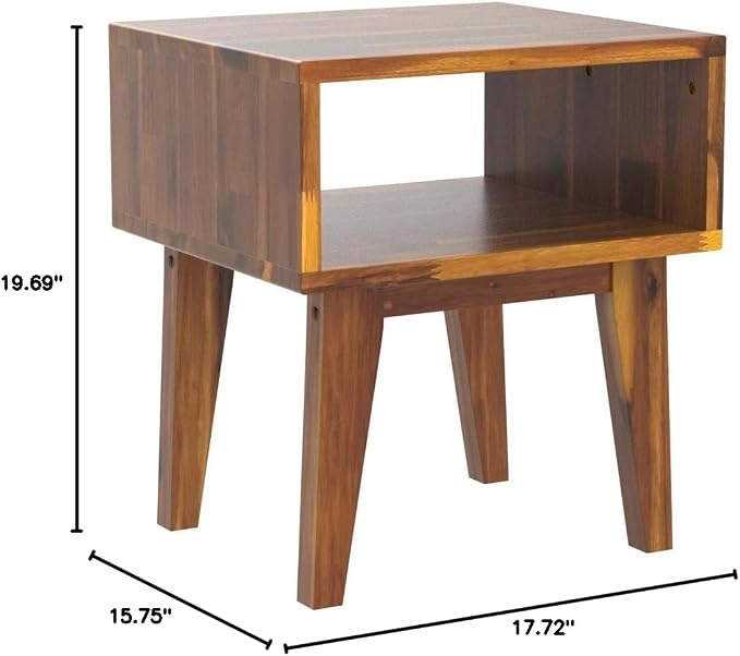 Acacia Serena Nightstand Solid Wood Nightstand - Image 2