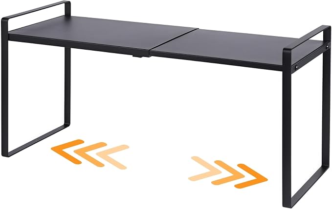 Expandable Cabinet Shelf Organizer Riser by LJHFUQHUHU