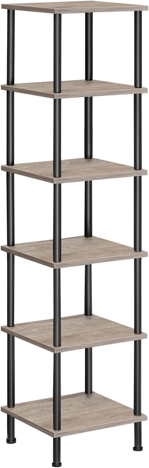 HOOBRO 6-Tier Corner Shelf, Corner Square Rack Display Shelf, Tall Storage Rack by HOOBRO