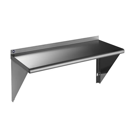 ROCKPOINT Stainless Steel Shelf 18 x 30 Inches 320lb, NSF Metal Commercial by ROCKPOINT
