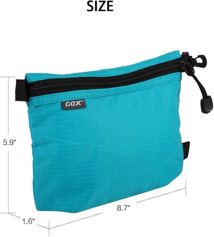 GOX Travel Toiletry Bag, Carry On Small Zipper Pouch, Cosmetic Kit Makeup - Image 4