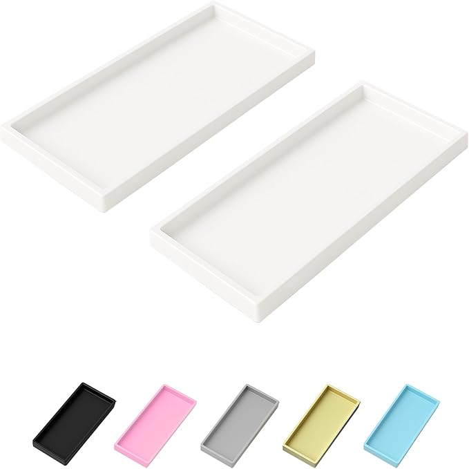 Vanity and Bathroom Tray, 11.8" ABS Countertop Organizer, Waterproof Vanity Tray by Unknown