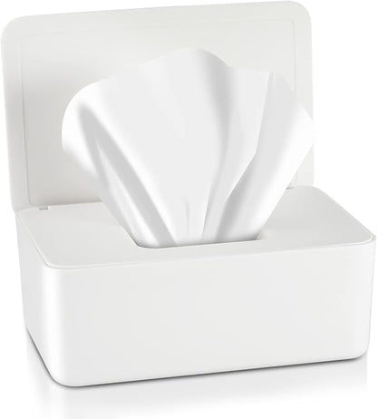 Newtay Dryer Sheet Holder with Hinged Lid, Plastic Dryer Sheet Dispenser by Newtay