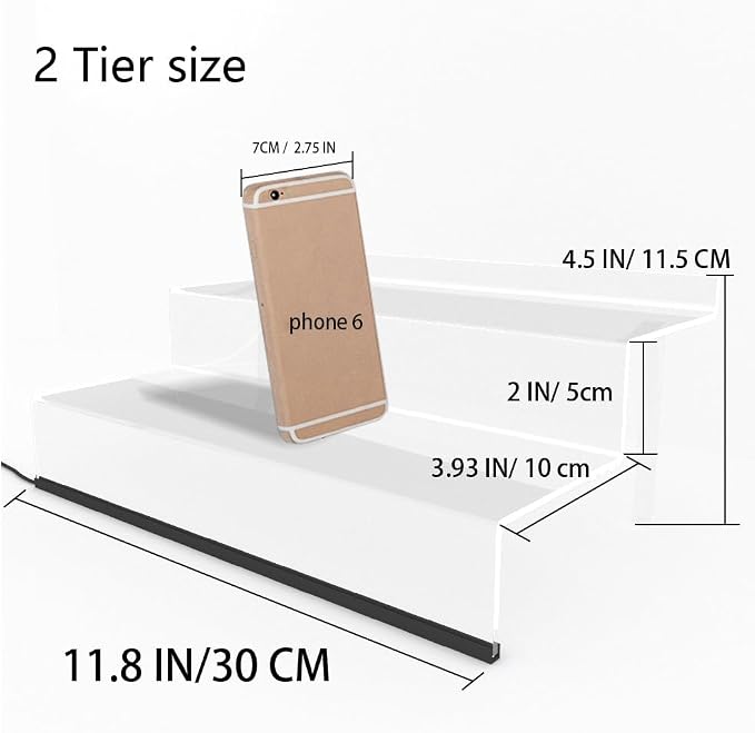 YMVV 12 Inch Acrylic Shelf for Perfume Organizer - Image 2