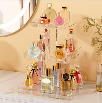 NIUBEE 3-Tier Perfume Organizer, Rectangular Tray, Sturdy Design, Space Saver - Image 2