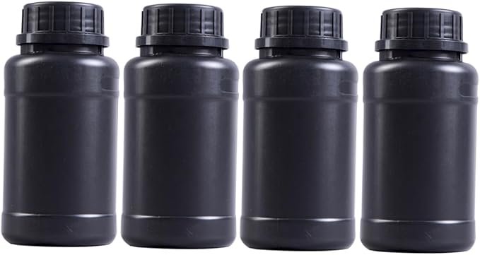 Alipis 4pcs Black Hdpe Plastic Bottles by Alipis