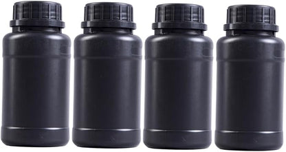 Alipis 4pcs Black Hdpe Plastic Bottles by Alipis