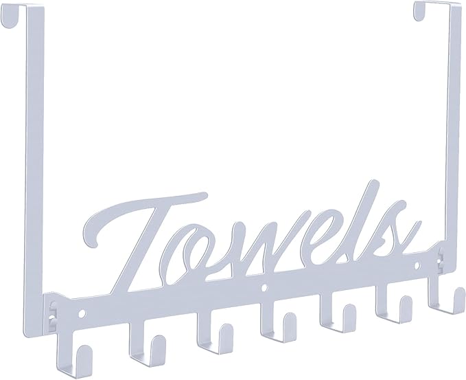 Azmoncy Over The Door Hooks, Towel Rack by Azmoncy