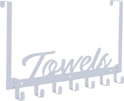 Azmoncy Over The Door Hooks, Towel Rack by Azmoncy