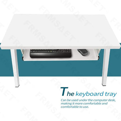 FRMSAET Under Desk Keyboard Tray Heavy-Duty All-Metal Material 20/24/30 inches - Image 6