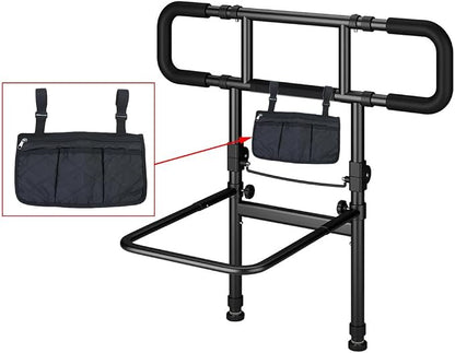 Bed Rails Bag with Cup Holder Phone Pouch 4 Pocket Storage Organizer Bag - Image 7