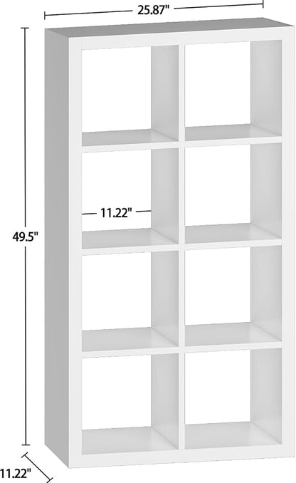 Bookshelf Cube Storage Organizer, 8-Cube Shelf Bookcase - Image 3