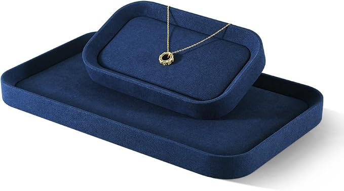 Jewelry Display, Microfiber Valet Tray, Luxury Jewelry Drawer Organizer - Image 6