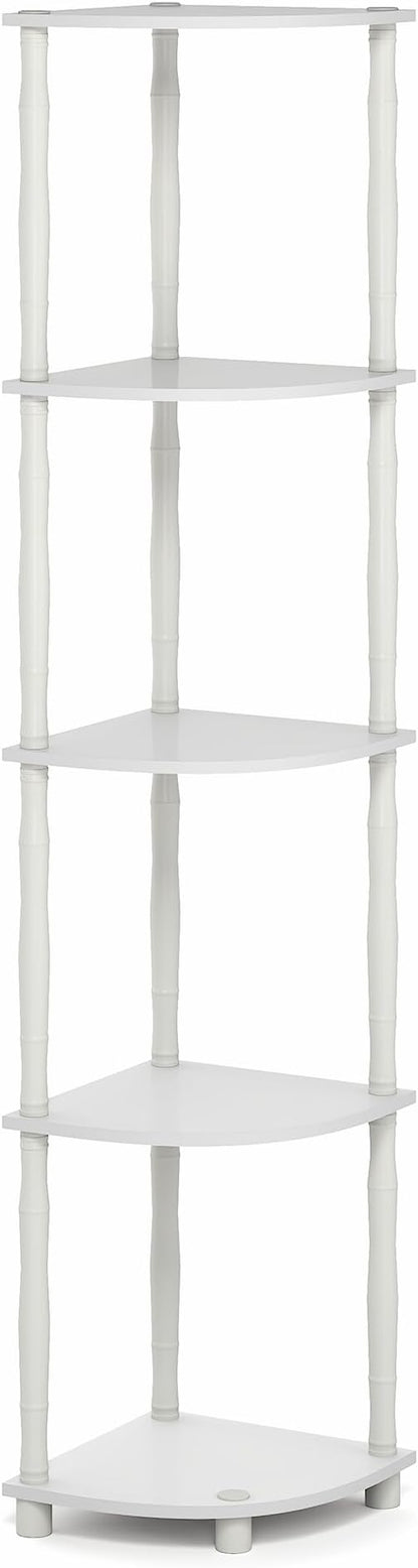 Furinno Turn-N-Tube Storage Shelves, 5-Tier Open Frame Book Shelf, Standing - Image 7