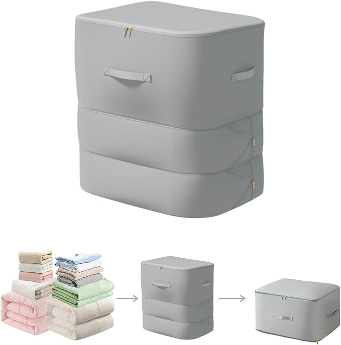 Ultra Space Saving Self Compression Organizer, 2025 New 3-Layer Zipper Large by JUPITERWARRIOR