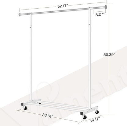 VICERII Clothes Rack, 130LB Capacity Heavy Duty Clothing Rack - Image 5